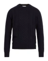 Manuel Ritz Man Sweater Midnight Blue Size Xxl Wool, Polyamide In Black