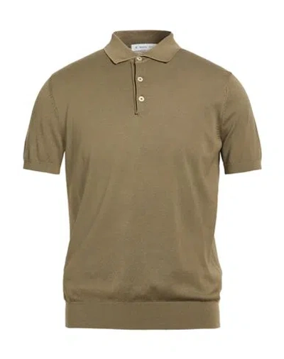 Manuel Ritz Man Sweater Military Green Size Xl Cotton In Brown