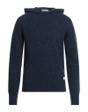 Manuel Ritz Man Sweater Navy Size S Wool, Polyamide In Navy Blue