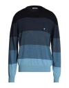 Manuel Ritz Man Sweater Navy Size Xl Polyamide, Wool, Viscose, Cashmere In Navy Blue