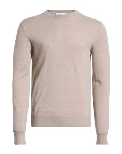 Manuel Ritz Man Sweater Sand Size Xl Acrylic, Polyamide, Wool In Nude