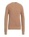 Manuel Ritz Man Sweater Camel Size L Acrylic, Wool, Viscose, Alpaca Wool In Brown