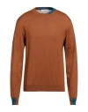 Manuel Ritz Man Sweater Tan Size Xxl Wool, Acrylic In Brown