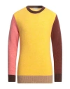 Manuel Ritz Man Sweater Yellow Size Xl Acrylic, Polyamide, Alpaca Wool, Wool, Elastane