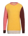 Manuel Ritz Man Sweater Yellow Size Xl Acrylic, Polyamide, Alpaca Wool, Wool, Elastane In Yellow