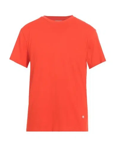 Manuel Ritz Man T-shirt Tomato Red Size 3xl Cotton In Orange