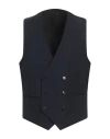 Manuel Ritz Man Tailored Vest Midnight Blue Size 44 Wool, Elastane
