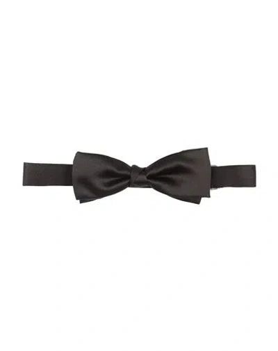 Manuel Ritz Man Ties & Bow Ties Charcoal Size - Polyester In Black