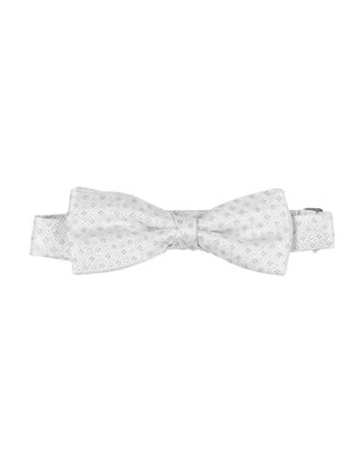 Manuel Ritz Man Ties & Bow Ties Light Grey Size - Polyester In White