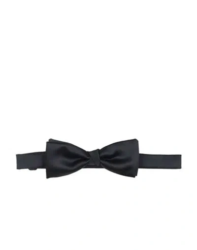Manuel Ritz Man Ties & Bow Ties Midnight Blue Size - Polyester In Black