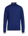 Manuel Ritz Man Turtleneck Bright Blue Size Xl Virgin Wool, Acrylic In Blue