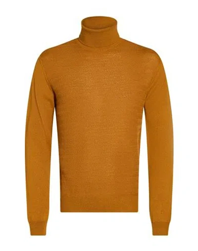 Manuel Ritz Man Turtleneck Camel Size Xxl Virgin Wool, Acrylic In Nude