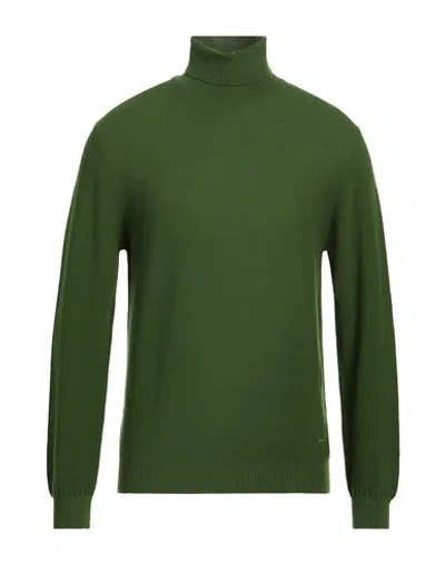 Manuel Ritz Man Turtleneck Green Size L Virgin Wool
