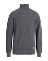 Manuel Ritz Man Turtleneck Grey Size Xxl Wool, Polyamide In Gray
