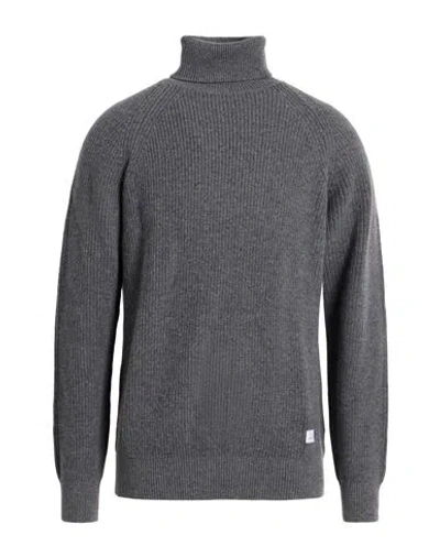 Manuel Ritz Man Turtleneck Grey Size Xxl Wool, Polyamide In Gray