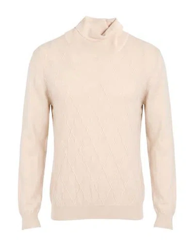 Manuel Ritz Man Turtleneck Ivory Size Xl Virgin Wool, Acrylic In White