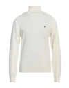 Manuel Ritz Man Turtleneck Ivory Size Xl Wool In White
