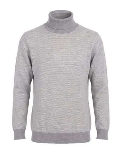 Manuel Ritz Man Turtleneck Light Grey Size M Wool, Acrylic In Multi