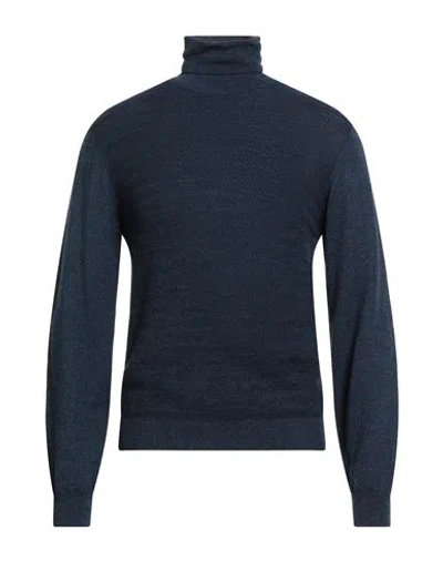 Manuel Ritz Man Turtleneck Midnight Blue Size Xl Virgin Wool, Acrylic