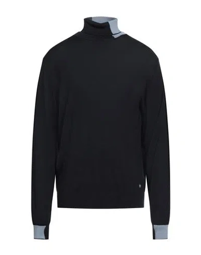 Manuel Ritz Man Turtleneck Midnight Blue Size Xxl Wool, Acrylic