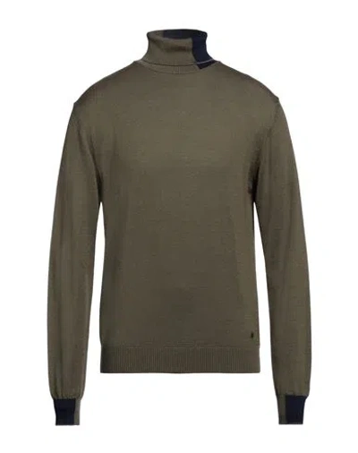 Manuel Ritz Man Turtleneck Military Green Size Xl Wool, Acrylic