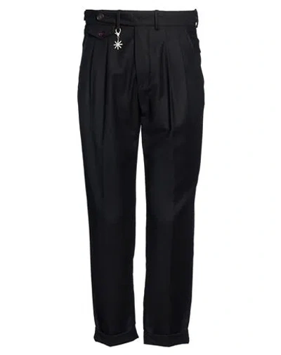 Manuel Ritz Marzotto For  Man Pants Black Size 30 Virgin Wool, Elastane