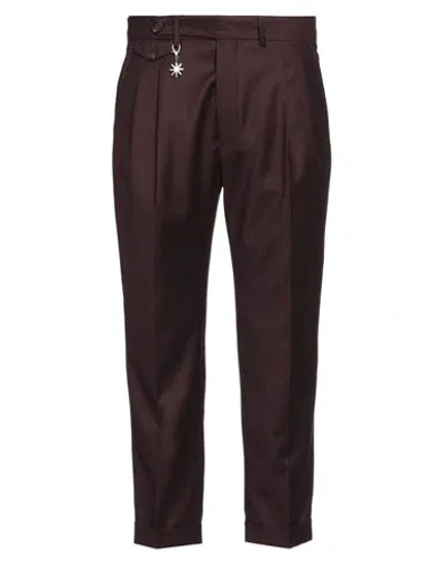 Manuel Ritz Marzotto For  Man Pants Burgundy Size 38 Virgin Wool, Elastane In Red