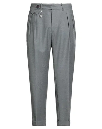 Manuel Ritz Marzotto For  Man Pants Grey Size 38 Virgin Wool, Elastane In Gray