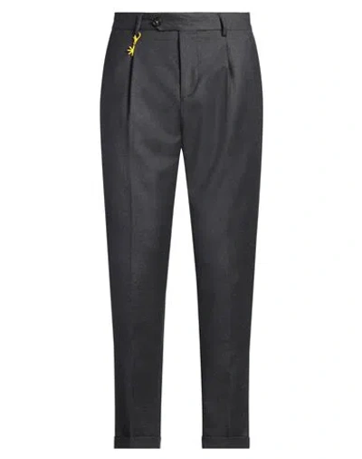 Manuel Ritz Marzotto For  Man Pants Lead Size 38 Virgin Wool, Elastane In Grey