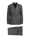 Manuel Ritz Marzotto For  Man Suit Charcoal Size 40 Virgin Wool, Elastane In Gray