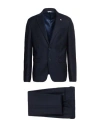 Manuel Ritz Marzotto For  Man Suit Midnight Blue Size 44 Virgin Wool, Elastane In Blue