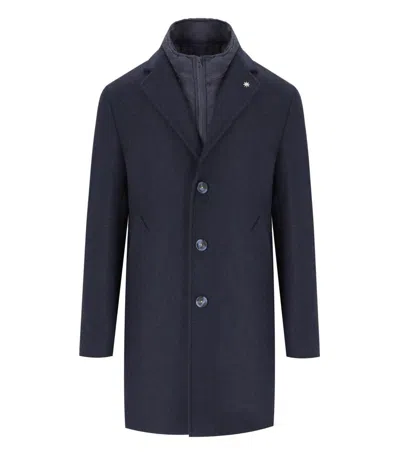 Manuel Ritz Melange Blue Coat