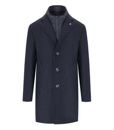 MANUEL RITZ MELANGE BLUE COAT