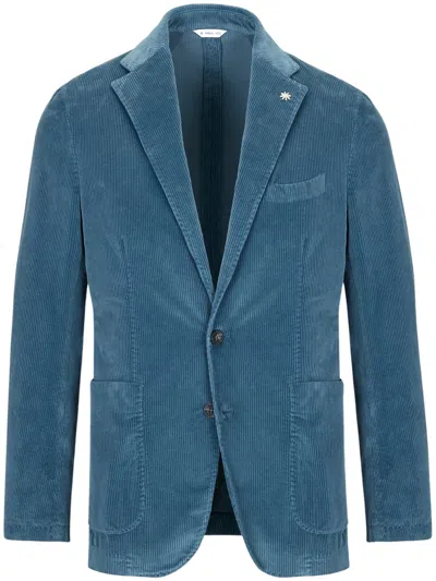 Manuel Ritz Men's Lightweight Denim Jacket In Blue