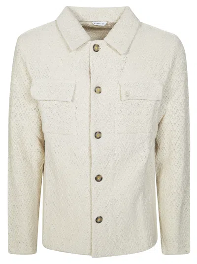 Manuel Ritz Men's Lightweight Summer Jacket In White