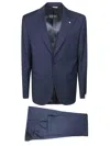 Manuel Ritz Single-breasted Suit In Blue