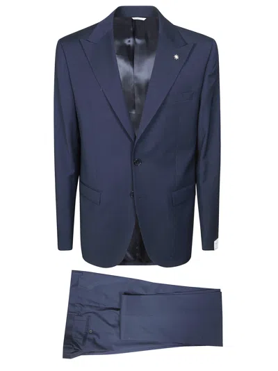 MANUEL RITZ MANUEL RITZ MICRO-PATTERN SUIT