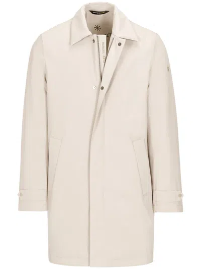 Manuel Ritz Concealed-fastening Coat In Neutral