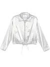 Manuel Ritz Metallic Jacket In Silber