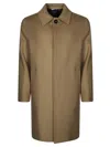 Manuel Ritz Mid-length Coat With Classic Collar In Brown