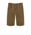 MANUEL RITZ MILITARY GREEN CARGO BERMUDA SHORTS