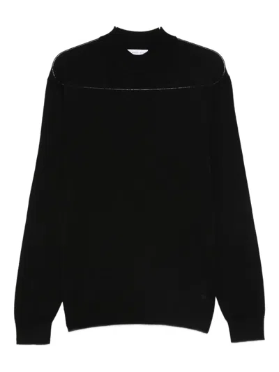 Manuel Ritz Mock-neck Sweater In Black