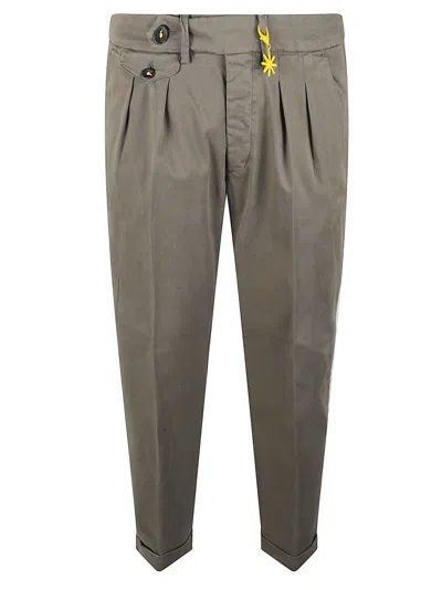 Manuel Ritz Multi-buttons Cropped Slim Trousers