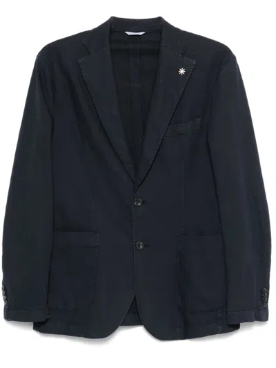Manuel Ritz Navy Blue Single Breasted Blazer