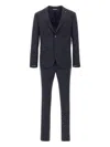 Manuel Ritz Notched-lapel Single-breasted Suit In Blue