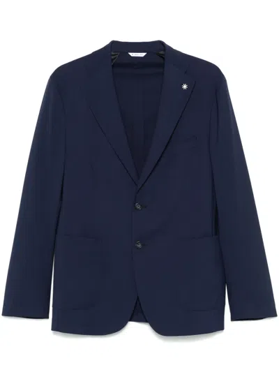 Manuel Ritz Nuvola Blazer In Blue