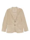 Manuel Ritz Nuvola Corduroy Blazer In Neutral