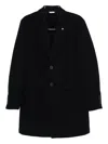 Manuel Ritz Nuvola Single-breasted Coat In Black