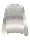Manuel Ritz Ombré-effect Sweater In Gray