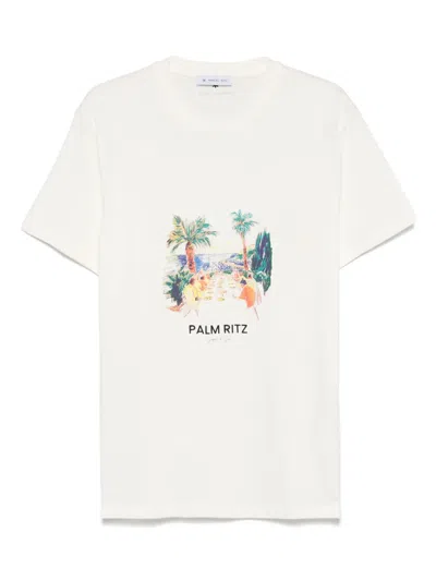 Manuel Ritz Palm Ritz T-shirt In White